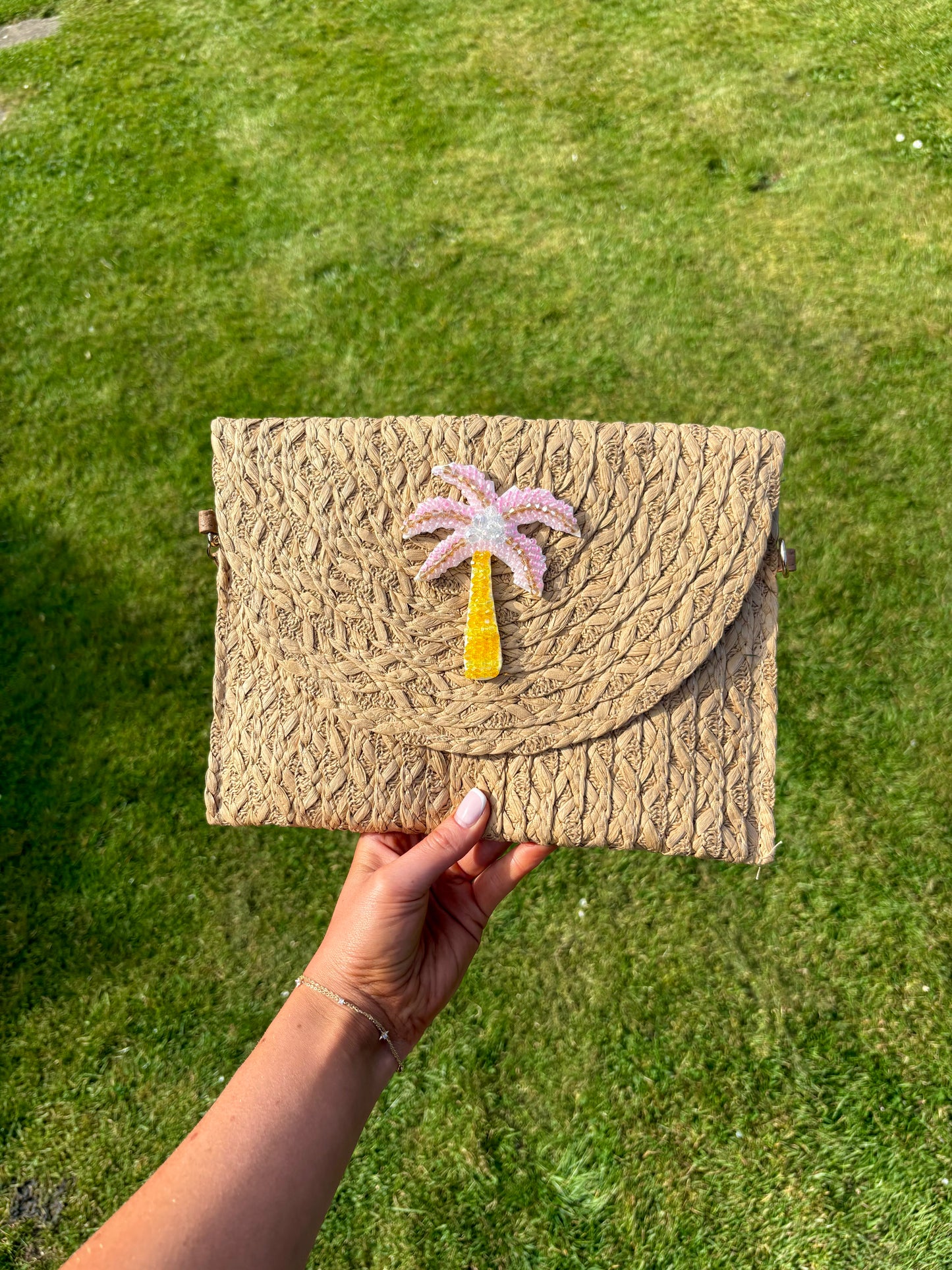 'Pink Palm' Clutch