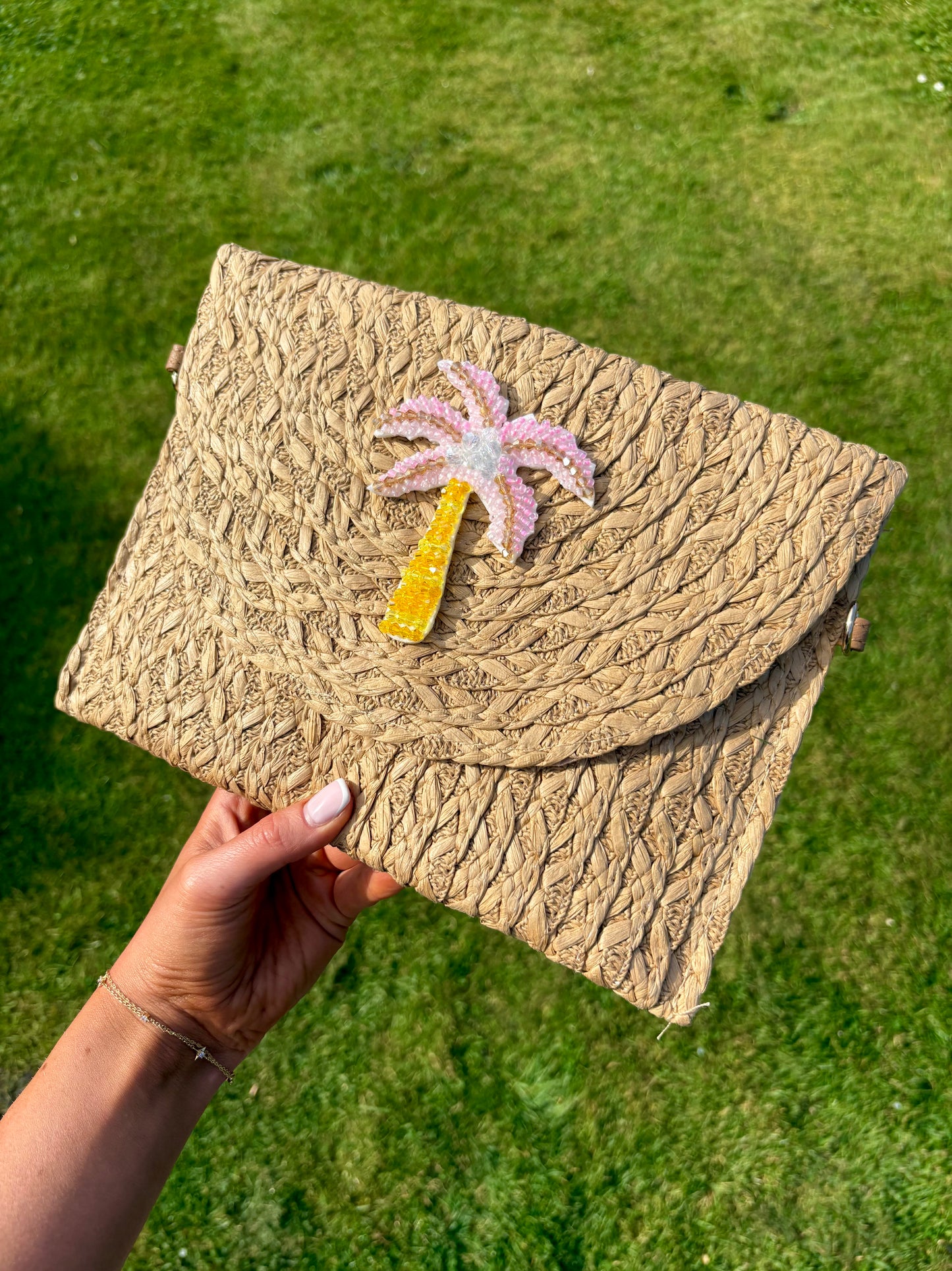 'Pink Palm' Clutch